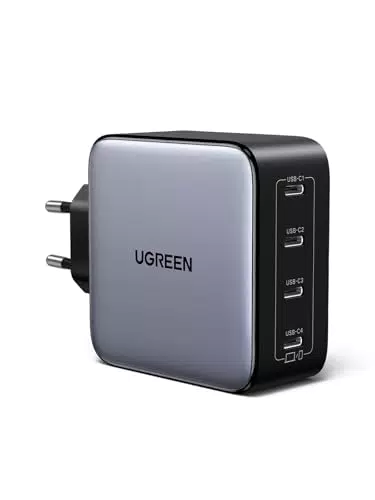 UGREEN Nexode 100W USB-C Ladegerät mit 4 Ports - PD Charger für MacBook & iPhone