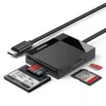 UGREEN 4-in-1 USB-C Kartenleser für SD/Micro SD/CF – Kompatibel mit iPhone 15 Pro Max, Galaxy S23, MacBook Pro/Air