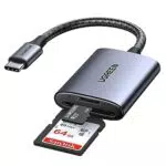 UGREEN USB C Kartenleser für SD und Micro SD, kompatibel mit iPhone und MacBook