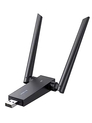 UGREEN AC1300 WLAN Stick Dualband Adapter für PC, plug & play, unterstützt Windows, MacOS, Linux