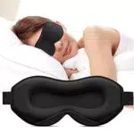 Umisleep 3D Schlafmaske für Seitenschläfer, atmungsaktiv und lichtblockierend