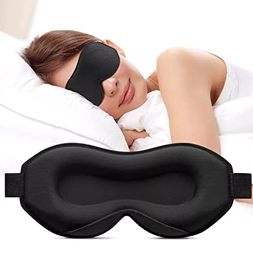 Umisleep 3D Schlafmaske für Seitenschläfer, atmungsaktiv und lichtblockierend