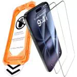 UniqueMe Panzerglas für iPhone 15 Plus/16 Plus - Full Screen Displayschutzfolie