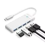 ORICO USB C Hub 4 Ports USB 3.0 Adapter für MacBook und Windows Laptops