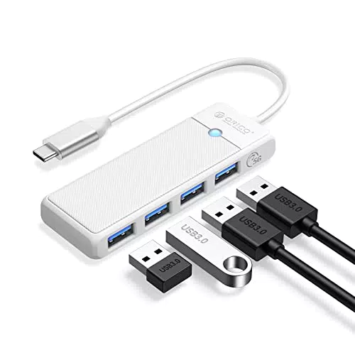 ORICO USB C Hub 4 Ports USB 3.0 Adapter für MacBook und Windows Laptops