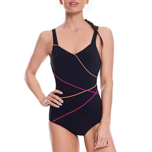 Veranobreeze Einteiliger Damen-Badeanzug – Sportliche, bescheidene Badebekleidung