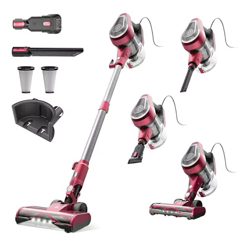 Vexilar C8 Staubsauger mit Kabel – 600W Handstaubsauger für Hartböden und Teppiche