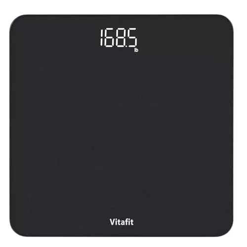 Vitafit Personenwaage Digital – Professionelle digitale Körperwaage mit LED-Anzeige