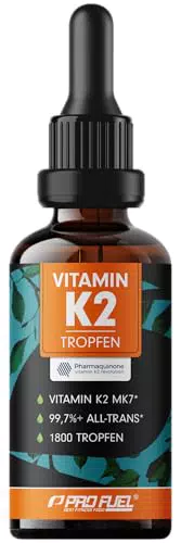 Pharmaquinone® Vitamin K2 Tropfen hochdosiert - 200 µg MK7, vegan & laborgeprüft