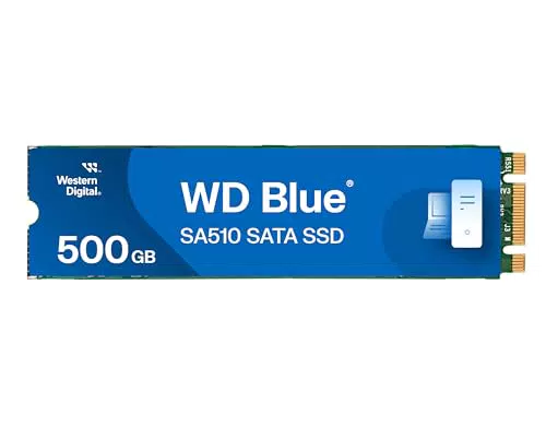 Western Digital WD Blue SA510 500 GB M.2 SATA SSD – 560 MB/s Lesen, 510 MB/s Schreiben