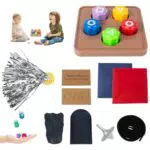 WDKXCN Gonggi Spielset – Traditionelles koreanisches Hand-Augen-Koordination Spielzeug