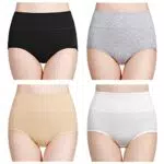 wirarpa Damen Unterhosen Baumwolle Hohe Taille Atmungsaktive Taillenslips