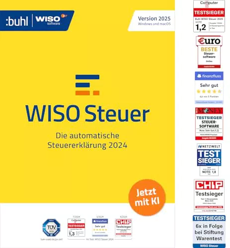 WISO Steuer 2025 für Windows, Mac, Smartphones und Tablets - Digitaler Download