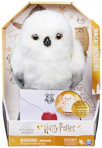 Harry Potter Hedwig interaktive Plüsch-Eule mit Geräuschen und Bewegungen