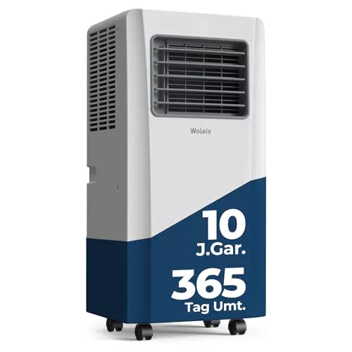 Woleix Mobile Klimaanlage 9000 BTU mit Abluftschlauch und Timer