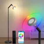 Yicenscoltd RGBCW LED Stehlampe mit Fernbedienung, dimmbar und Musik-Sync