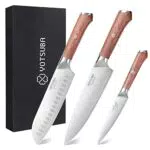 YOTSUBA Küchenmesser Set aus hochwertigem Carbon Edelstahl – Ultra scharfes Messer