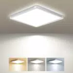 Zemty LED Deckenleuchte 15W, flaches Design für Wohnräume und Badezimmer