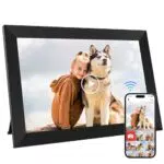 Digitaler Bilderrahmen von [Marke] mit 32GB Speicher und 1280x800 IPS Touchscreen