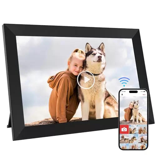 Digitaler Bilderrahmen von [Marke] mit 32GB Speicher und 1280x800 IPS Touchscreen