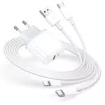 Apple USB-C Ladegerät 20W Adapter für iPhone 11-16, 2 Ports mit Kabel