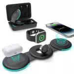 Apple 3 in 1 Faltbare Induktive Ladestation für iPhone und Apple Watch