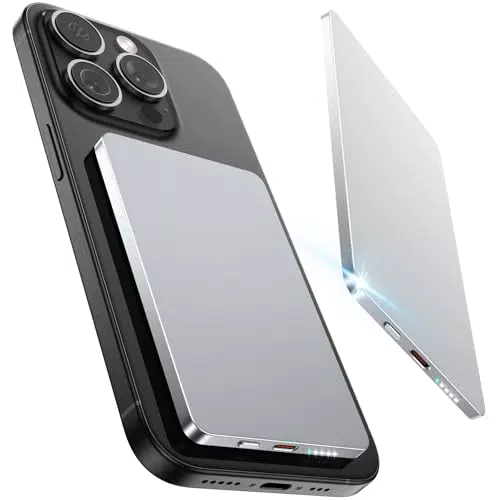 Magsafe Powerbank Mini 22,5W USB C mit Schnellaufladung für iPhone 16/15/14/13/12