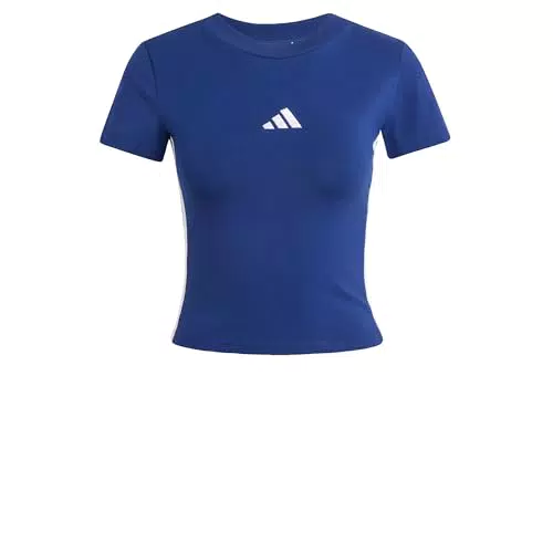 adidas Damen Essentials 3 Stripes Slim T-Shirt
