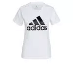 adidas Damen Essentials Logo Langarm T-Shirt, White/Black