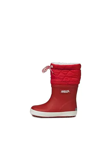 Aigle Jungen Unisex Kinder Giboulee 2 Gummistiefel, Rot Weiß