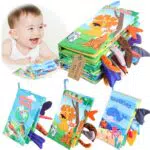 AIRCADIA Interaktives Fühlbuch für Babys - Lernspielzeug mit Sound für Neugeborene