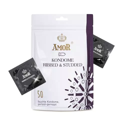 AMOR Premium Gerippt-Genoppt Ø 54 mm - Hochwertige transparente Cups