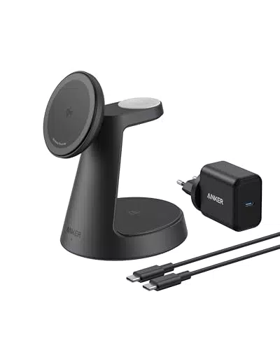 Anker MagGo 3-in-1 15W MagSafe Ladegerät für iPhone, Apple Watch und AirPods Pro