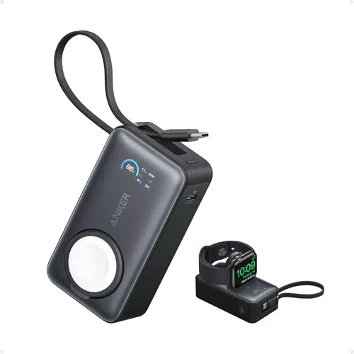 Anker MagGo Powerbank 10.000mAh – USB-C, 35W für Apple Watch, iPhone, Samsung