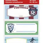 APLI Schuletiketten Fußball Modell 18441 – Ideal für die Schule