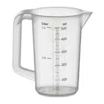 APS Messbecher 0,5 Liter mit Maßskalierung und geschlossener Griff, spülmaschinengeeignet