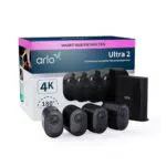 Arlo Ultra 2 Überwachungskamera WLAN mit Solar Panel, 4K UHD, 180° Sichtfeld