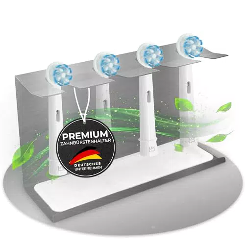 Oral-B Aufsteckbürsten Halter aus Edelstahl mit Auffangschale für iO und Philips