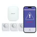 BALDR Wassermelder IP66 mit 100 dB Lautstärke für Küche, Keller und Bad