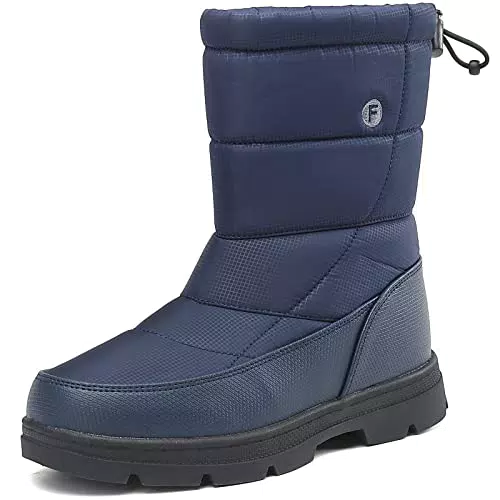 BARFULKER Winterschuhe Herren Damen Wasserdicht Gefüttert Rutschfest Outdoor Boots