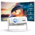 Beamer 4K Full HD Mini Projektor mit WiFi 6 und Bluetooth für Heimkino & Outdoor