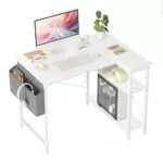 BEXEVUE L-förmiger Schreibtisch – Gaming Tisch mit Ablagefächern für Ecken