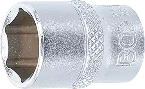 BGS Steckschlüssel-Einsatz Sechskant 6,3 mm für SW 13 mm - CV-Stahl