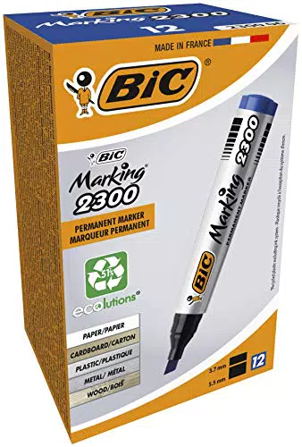 BIC Permanent Marker Marking 2300 ECOlutions, Keilspitze 3,7-5,5 mm