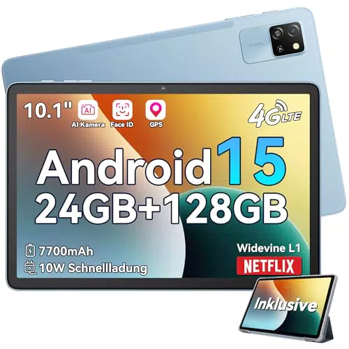 Blackview Tab60Pro 10 Zoll Tablet - 4G LTE, 24GB RAM, 128GB ROM, Octa-Core