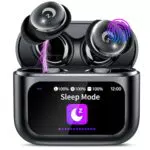 Bluetooth Kopfhörer, Mini Schlafkopfhörer Bluetooth 5.4 mit Touchscreen