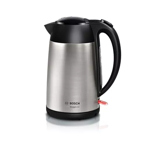 Bosch Wasserkocher DesignLine TWK3P420 mit Spritzschutz und Überhitzungsschutz