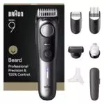 Braun Barttrimmer BT9520 mit Power Boost, 52 Längen und wasserdichtem Design