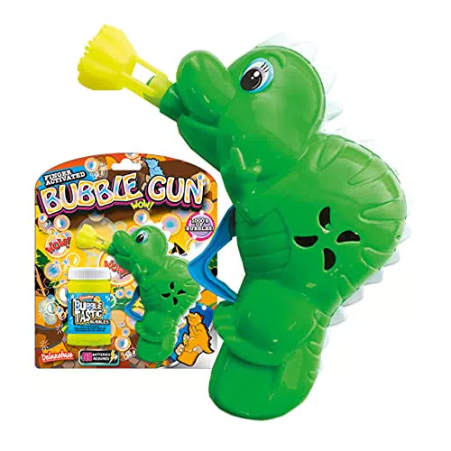 Deluxebase Bubble Gun Dinosaurier - Lustiges Seifenblasen-Spielzeug für Kinder