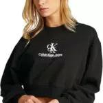 Calvin Klein Damen Sweatshirt Shadow Graphic Crewneck Cropped